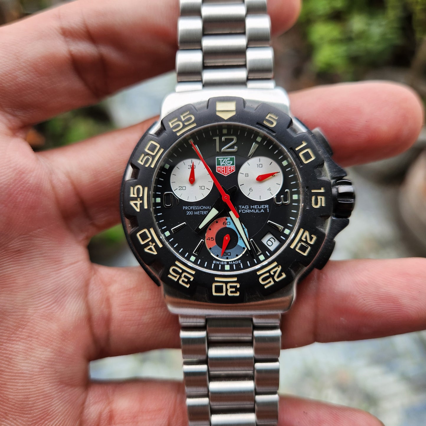 Tag Heuer F1 Chronograph 40mm Black Dial