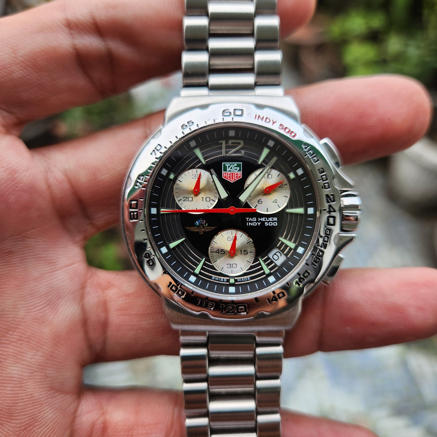 Tag Heuer F1 Chronograph Indy 500 Black Dial 40mm