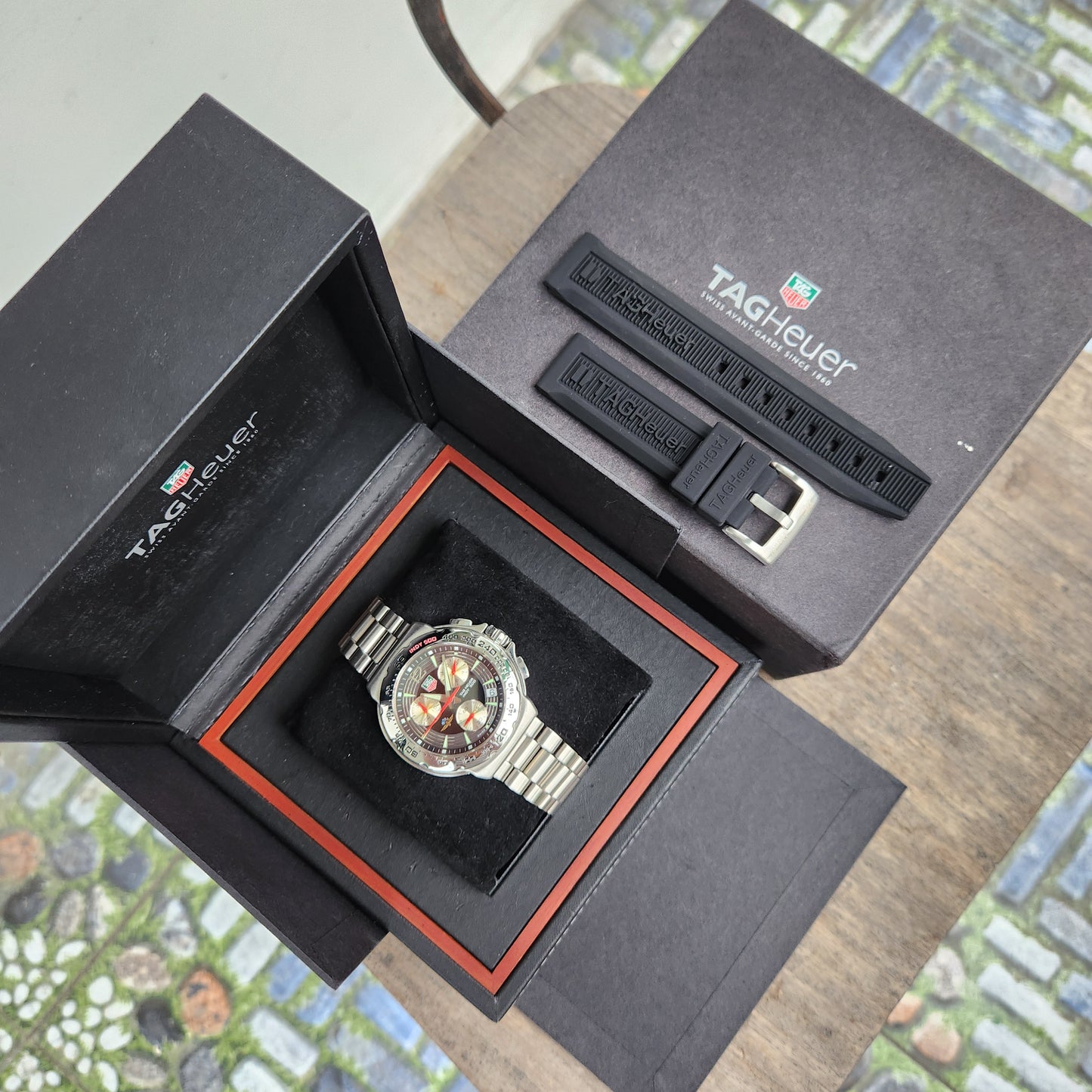 Tag Heuer F1 Chronograph Indy 500 Black Dial 40mm