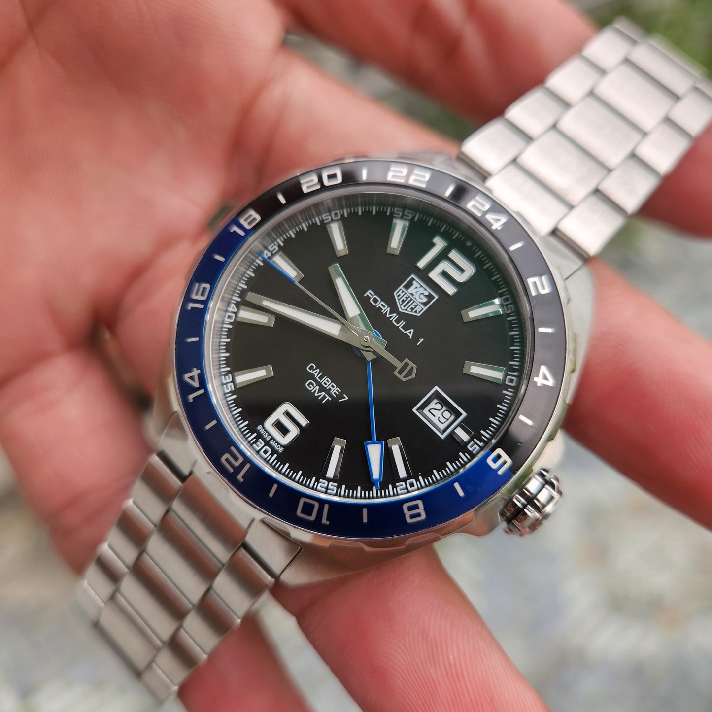 Tag Heuer F1 Calibre 7 GMT 'Batman' 41mm