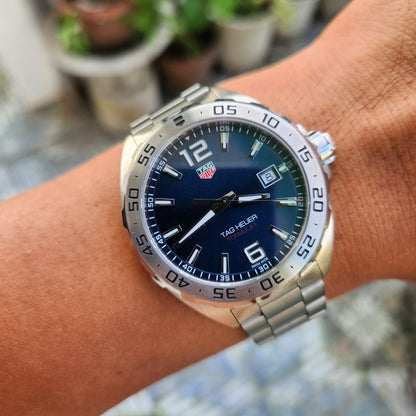 Tag Heuer F1 in Sunburst Blue Dial 41mm - Complete Set