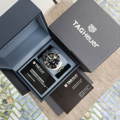 Tag Heuer Aquaracer Calibre 5 Steel Alu Bezel in Black Dial 41mm - Complete Set