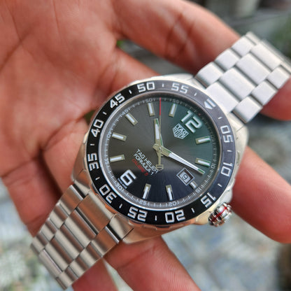 Tag Heuer F1 Date Calibre 5 Ceramic Bezel in Anthracite Grey Dial 43mm - Complete Set