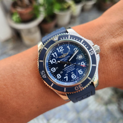 Breitling SuperOcean II 42 500M Chronometer in Blue Mariner Dial 42mm