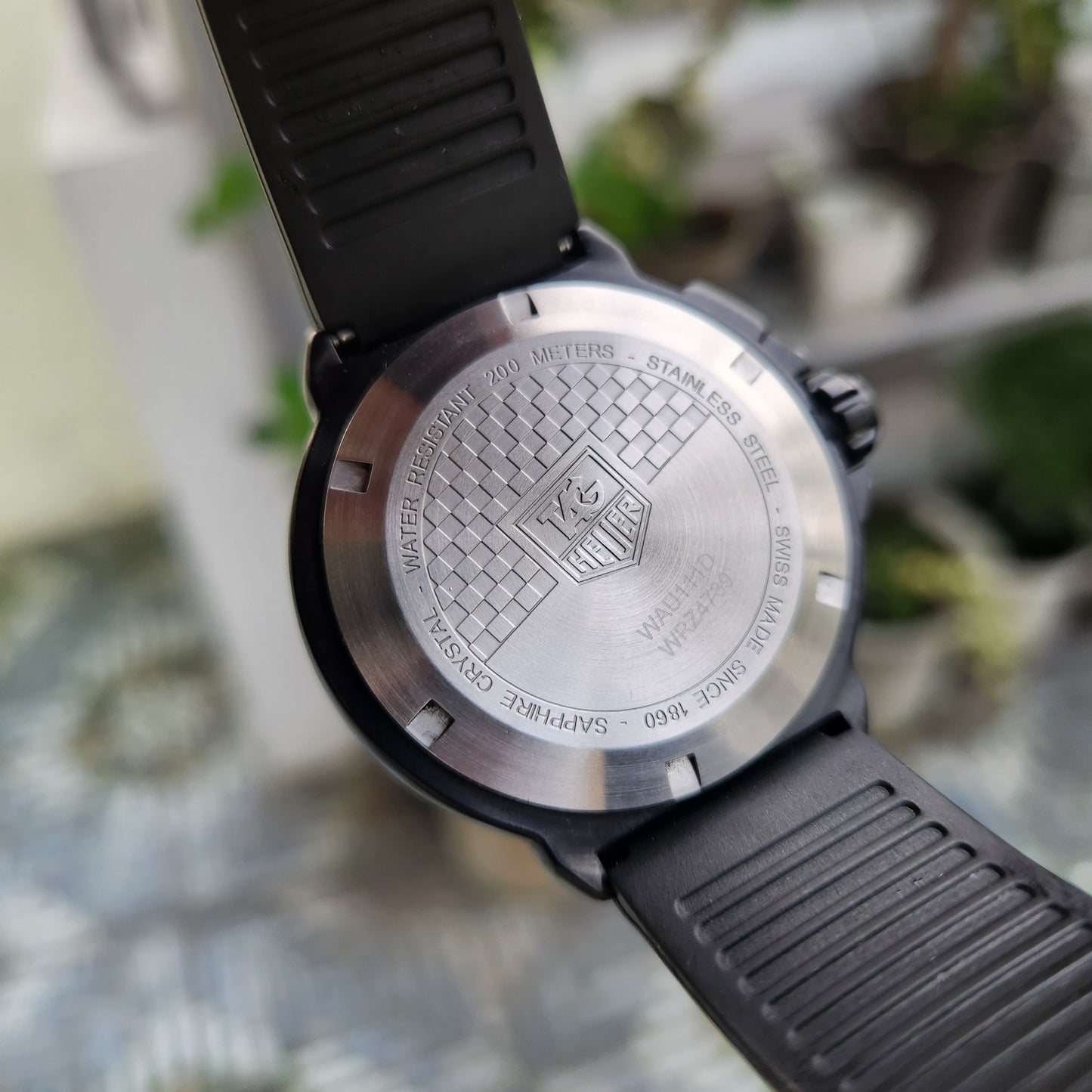 Tag Heuer F1 Grande Date Alarm Ceramic Bezel in Anthracite Grey Dial 42mm