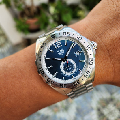 Tag Heuer F1 Calibre 6 Sunray Blue Dial 43mm - Complete Set