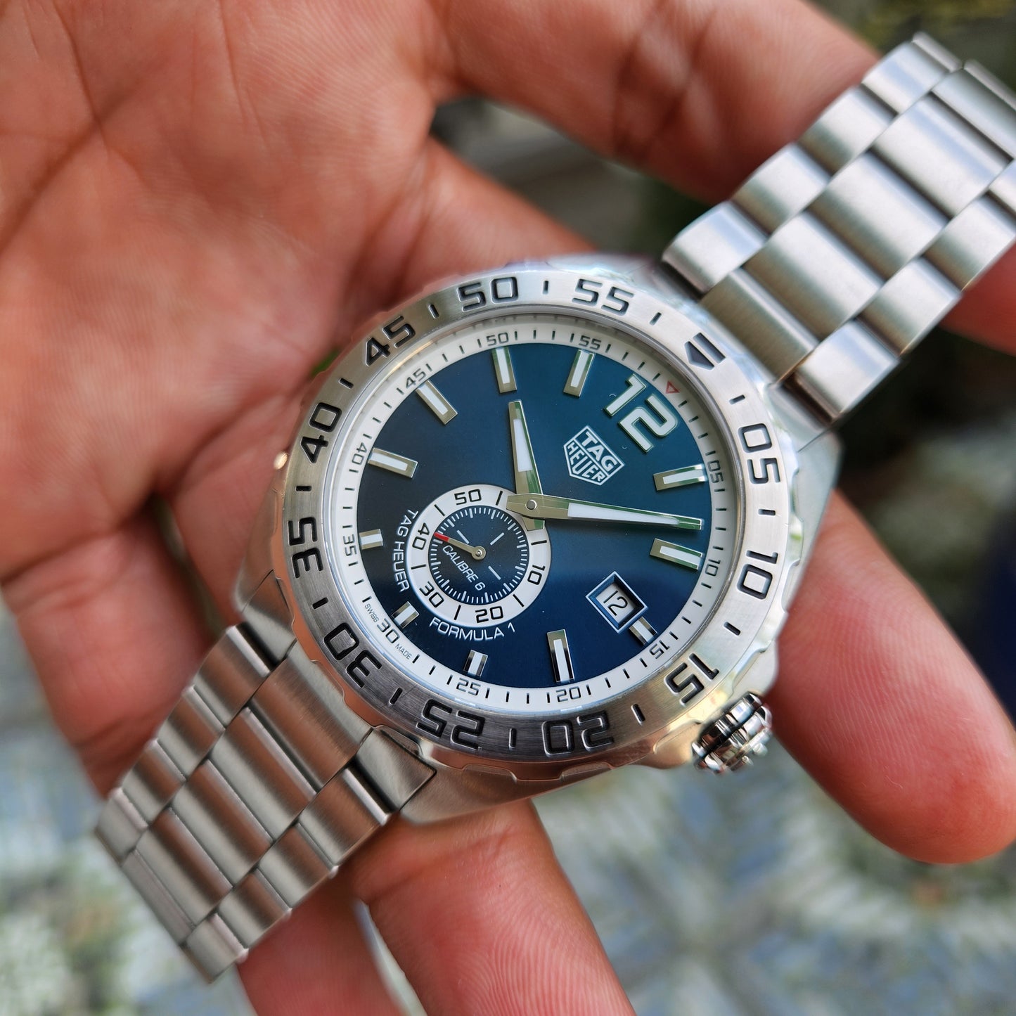 Tag Heuer F1 Calibre 6 Sunray Blue Dial 43mm - Complete Set