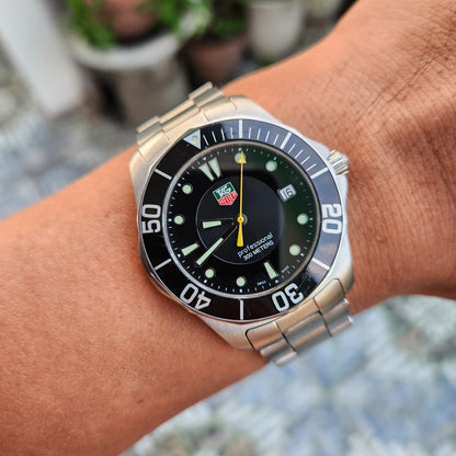 Tag Heuer Aquaracer 300M Black Alum Insert Bezel in Black Dial 39mm
