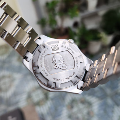Tag Heuer Aquaracer 300M Black Alum Insert Bezel in Black Dial 39mm