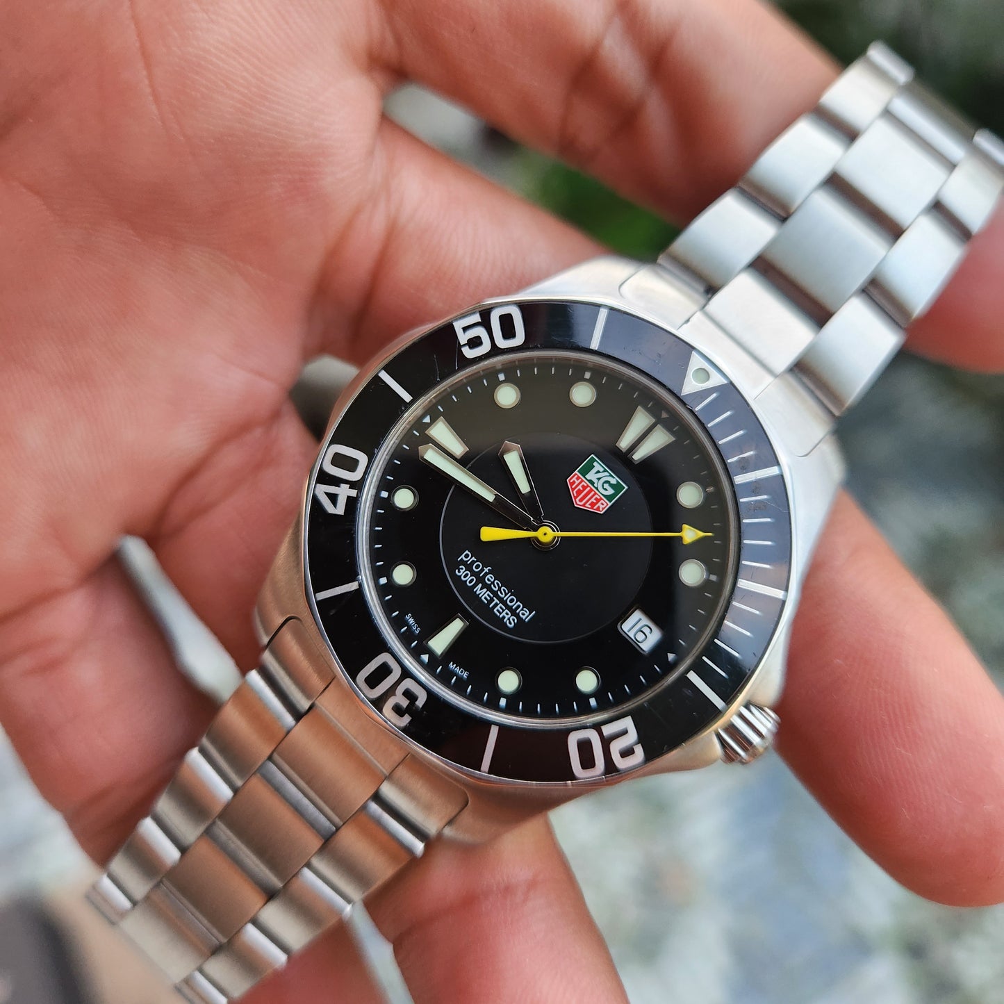 Tag Heuer Aquaracer 300M Black Alum Insert Bezel in Black Dial 39mm