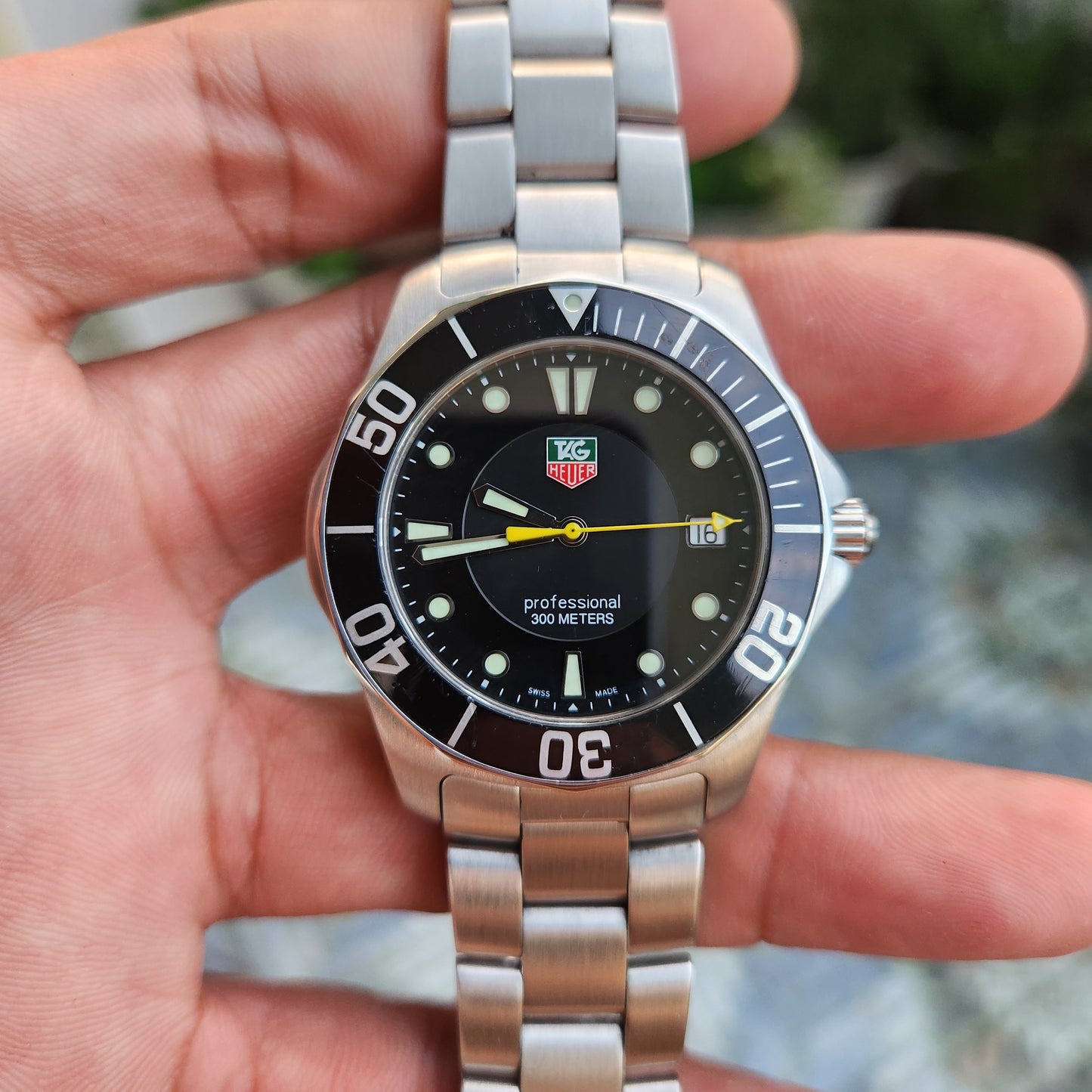 Tag Heuer Aquaracer 300M Black Alum Insert Bezel in Black Dial 39mm