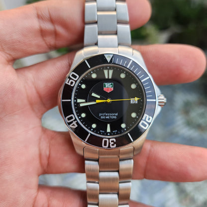 Tag Heuer Aquaracer 300M Black Alum Insert Bezel in Black Dial 39mm