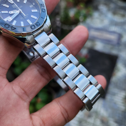 Tag Heuer Ladies Aquaracer Ceramic Bezel in Blue Mother of Pearl Dial 35mm - Complete Set