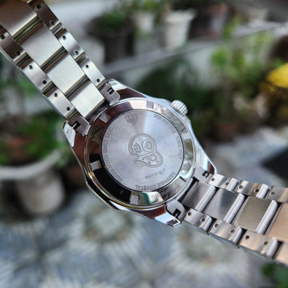 Tag Heuer Ladies Aquaracer Ceramic Bezel in Blue Mother of Pearl Dial 35mm - Complete Set