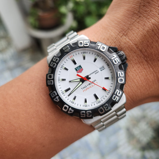 Tag Heuer F1 White Dial 41mm