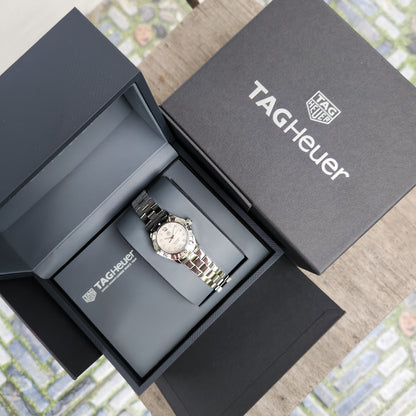 Tag Heuer Ladies Aquaracer White Mother of Pearl Dial with Diamonds 27mm&nbsp;