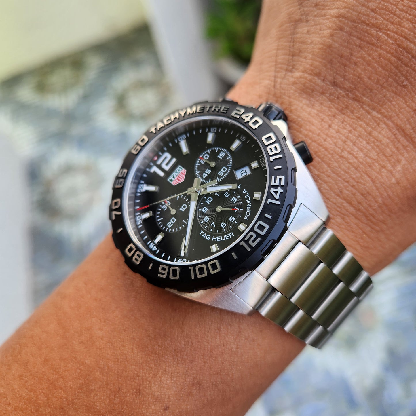Tag Heuer F1 Chronograph Black Dial 43mm - Complete Set
