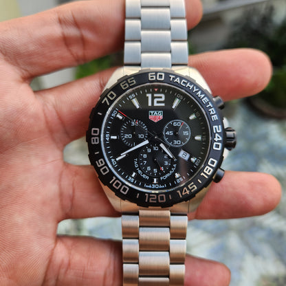 Tag Heuer F1 Chronograph Black Dial 43mm - Complete Set