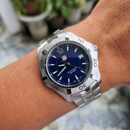 Tag Heuer Aquaracer 300M Steel Bezel in Blue Dial 39mm