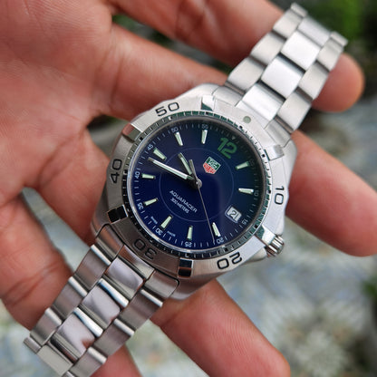 Tag Heuer Aquaracer 300M Steel Bezel in Blue Dial 39mm