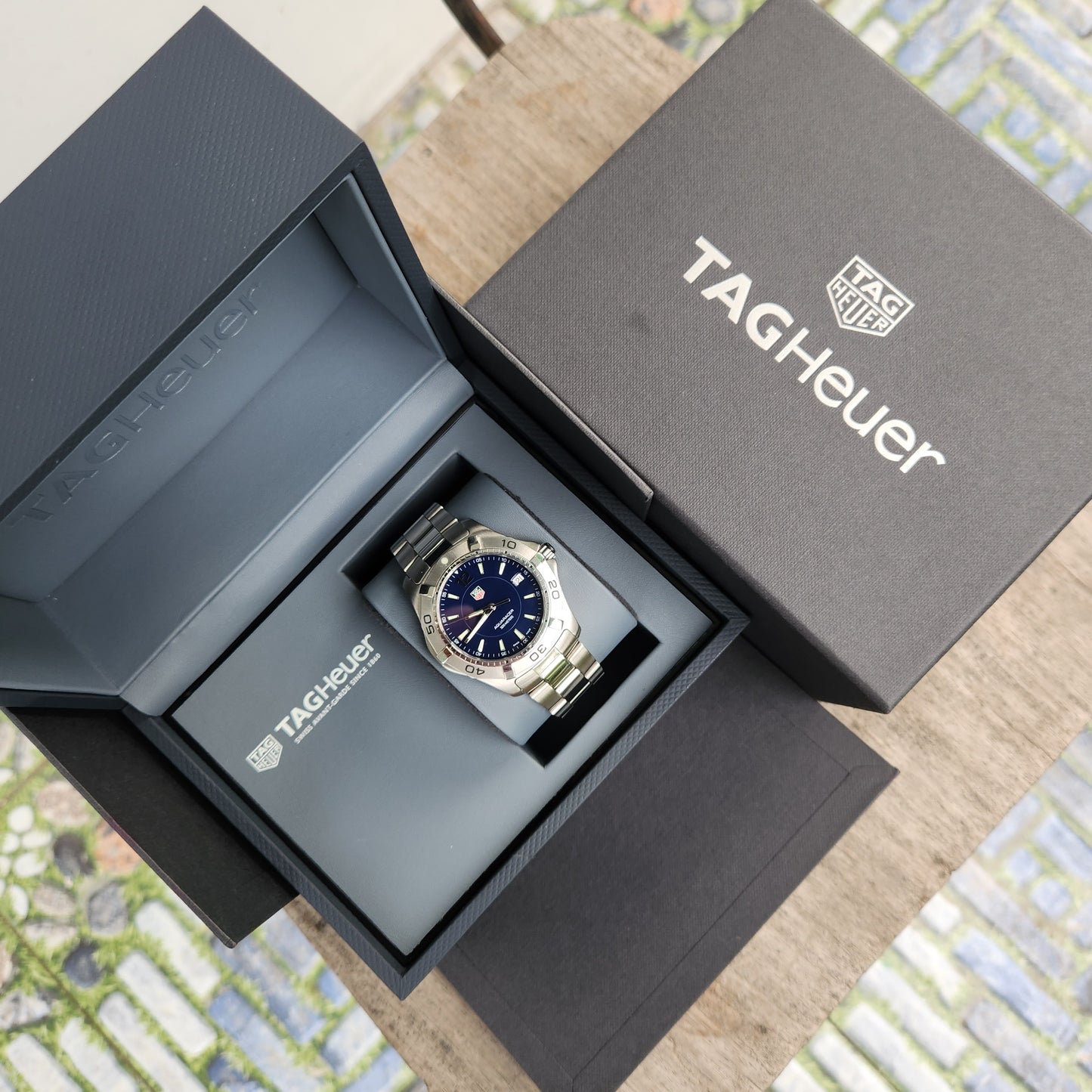 Tag Heuer Aquaracer 300M Steel Bezel in Blue Dial 39mm