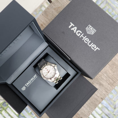 Tag Heuer Aquaracer 300M Steel Bezel in White Dial 39mm