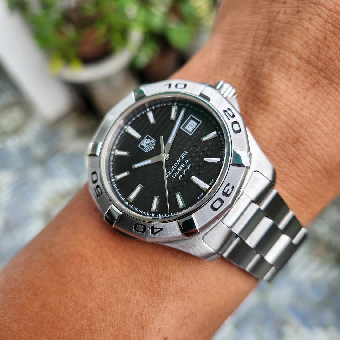 Tag Heuer Aquaracer Calibre 5 in Black Dial 41mm