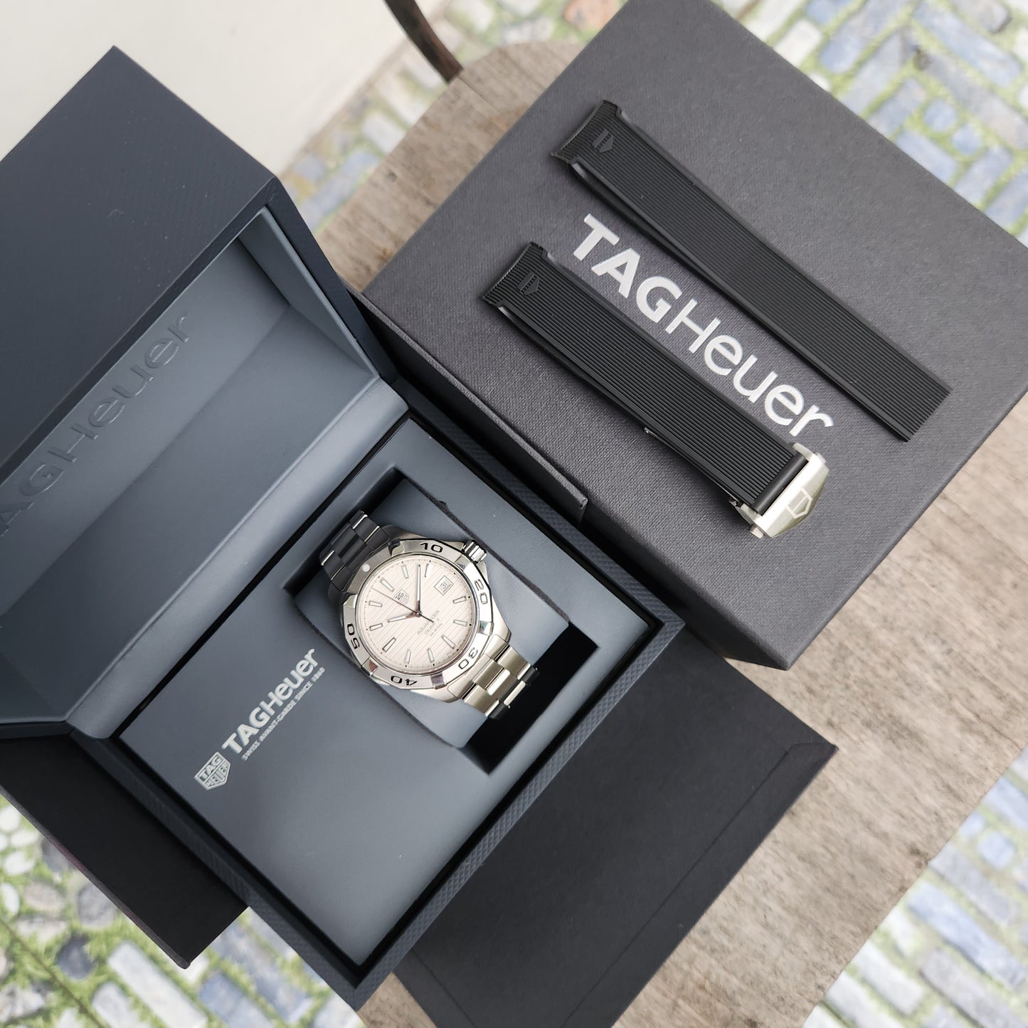 Tag Heuer Aquaracer Calibre 5 White/Silver Dial 41mm