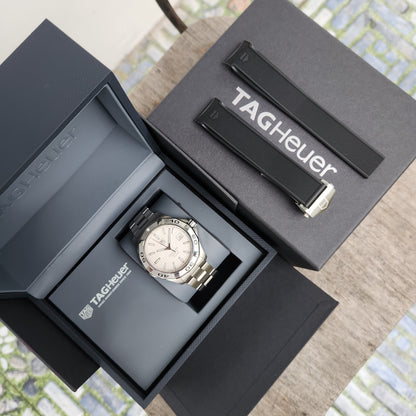 Tag Heuer Aquaracer Calibre 5 White/Silver Dial 41mm