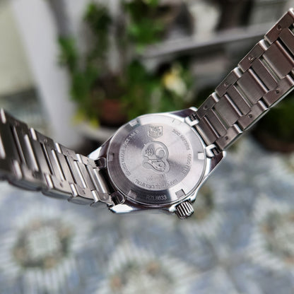 Tag Heuer Ladies Aquaracer Mother of Pearl White Dial with 11 Diamonds 27mm