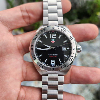 Tag Heuer F1 Steel Bezel in Black Dial 41mm