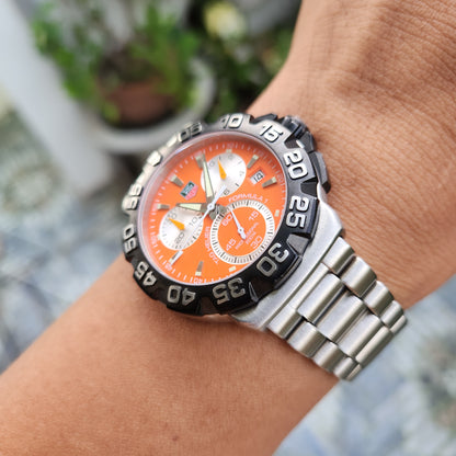 Tag Heuer F1 Chronograph Alonso 41mm Orange Dial