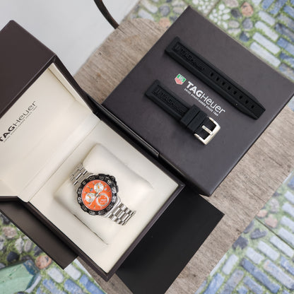 Tag Heuer F1 Chronograph Alonso 41mm Orange Dial