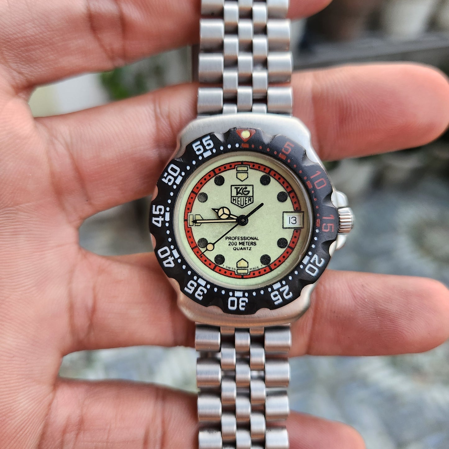 Tag Heuer F1 Classic Midsize Black Bezel in Full Lume Dial 34mm
