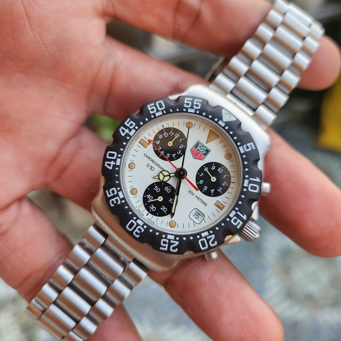 Tag Heuer F1 Chronograph Vintage in Panda Dial 38mm