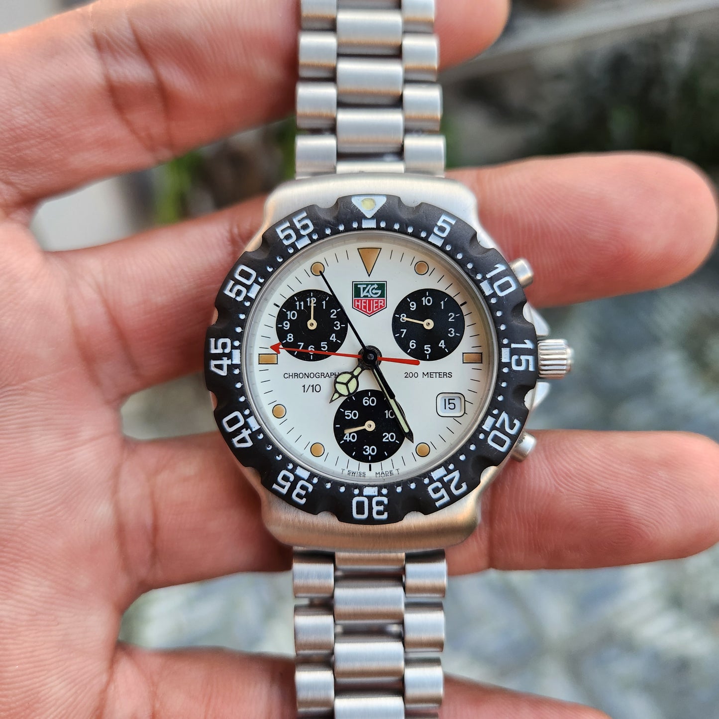 Tag Heuer F1 Chronograph Vintage in Panda Dial 38mm