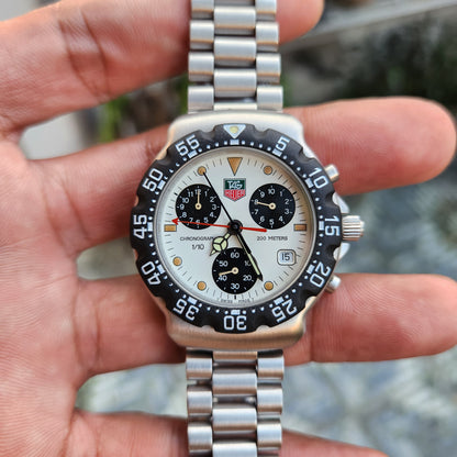 Tag Heuer F1 Chronograph Vintage in Panda Dial 38mm