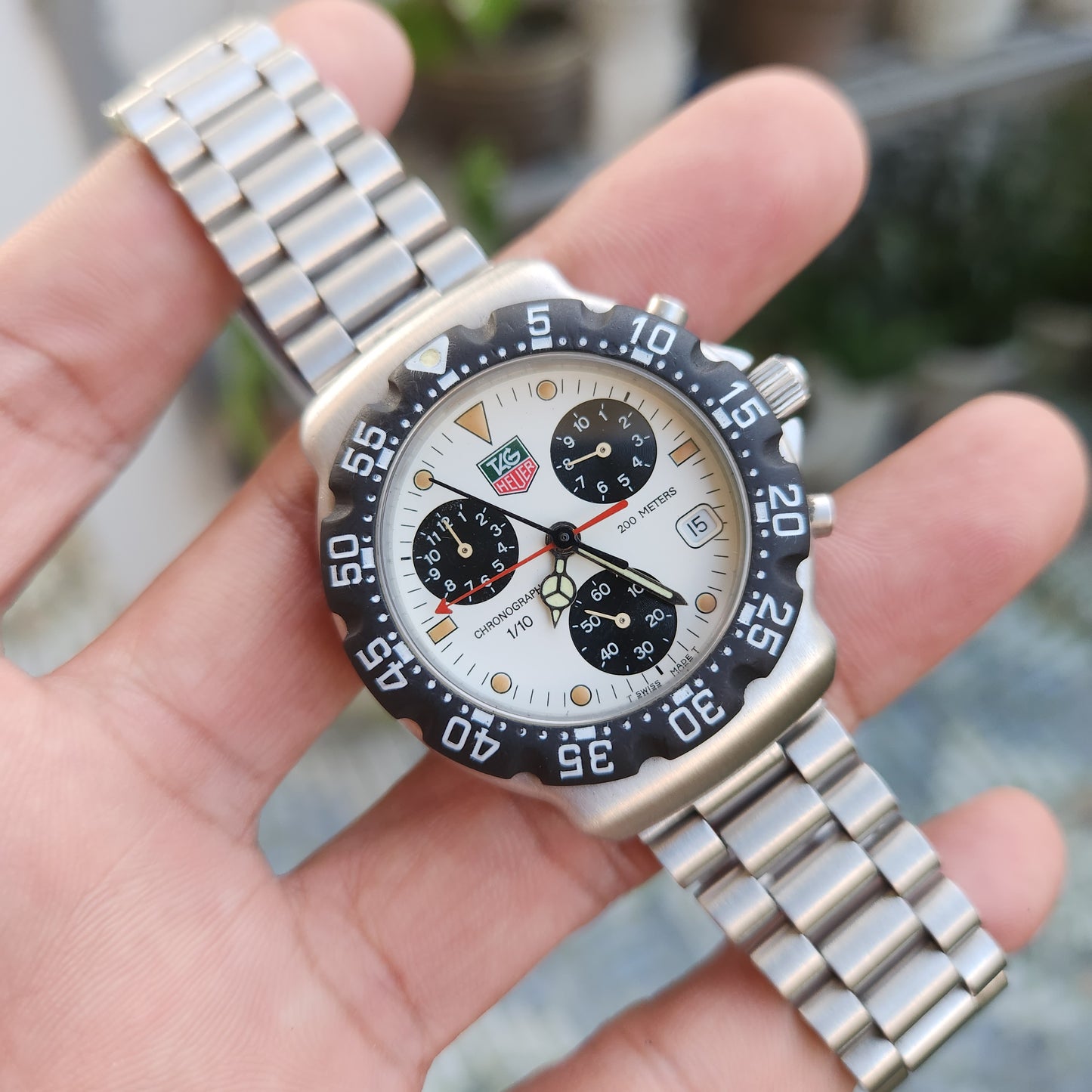 Tag Heuer F1 Chronograph Vintage in Panda Dial 38mm