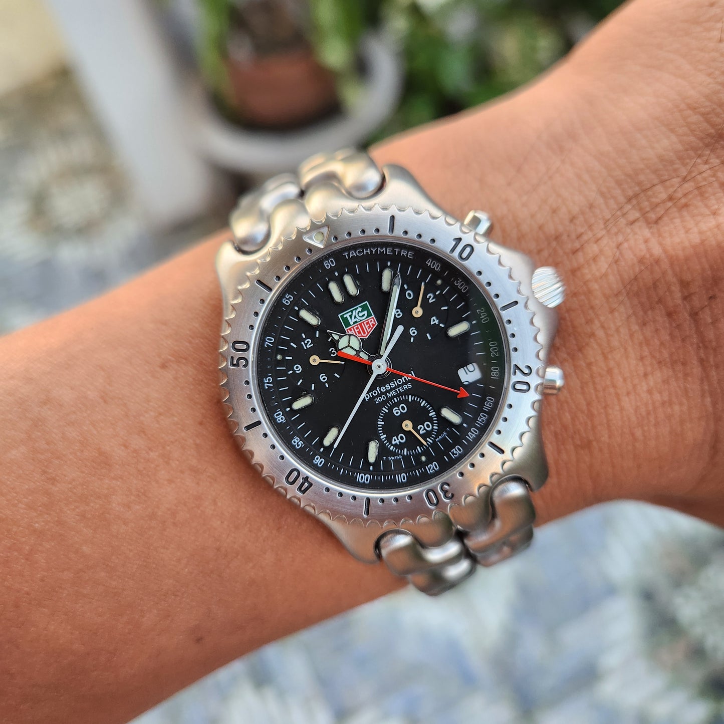 Tag Heuer S/EL Chronograph Black Dial 39mm