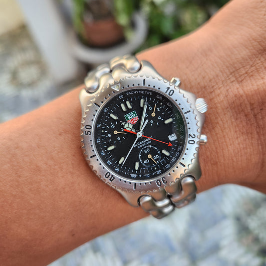 Tag Heuer S/EL Chronograph Black Dial 39mm