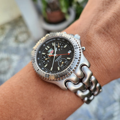 Tag Heuer S/EL Chronograph Black Dial 39mm