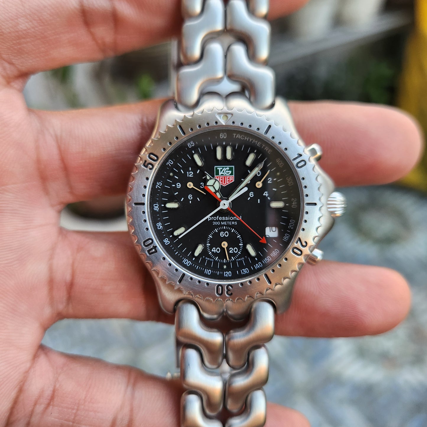 Tag Heuer S/EL Chronograph Black Dial 39mm