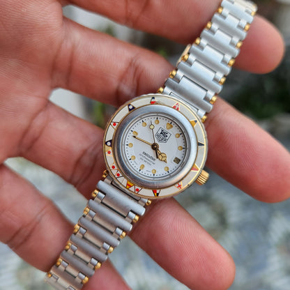Tag Heuer Executive Professional Ladies Vintage with Nautical Flag Bezel in White Dial 28mm