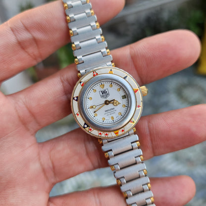 Tag Heuer Executive Professional Ladies Vintage with Nautical Flag Bezel in White Dial 28mm