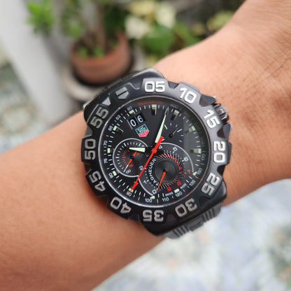 Tag Heuer F1 Grande Date Chronograph PVD Black Dial 44mm