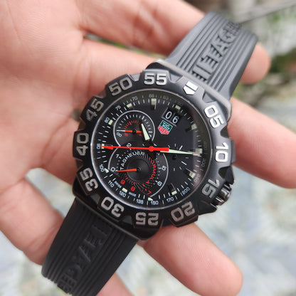 Tag Heuer F1 Grande Date Chronograph PVD Black Dial 44mm