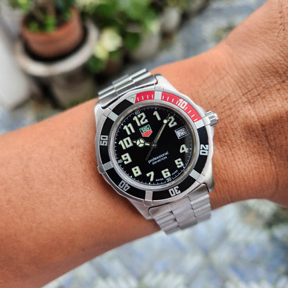 Tag Heuer 2000 Series Professional Vintage 'Coke' Bezel in Black Dial 38mm
