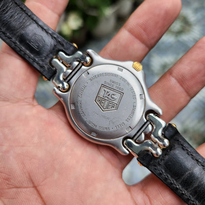 Tag Heuer Link S/EL Professional in Leather Strap in Grey Dial 38mm