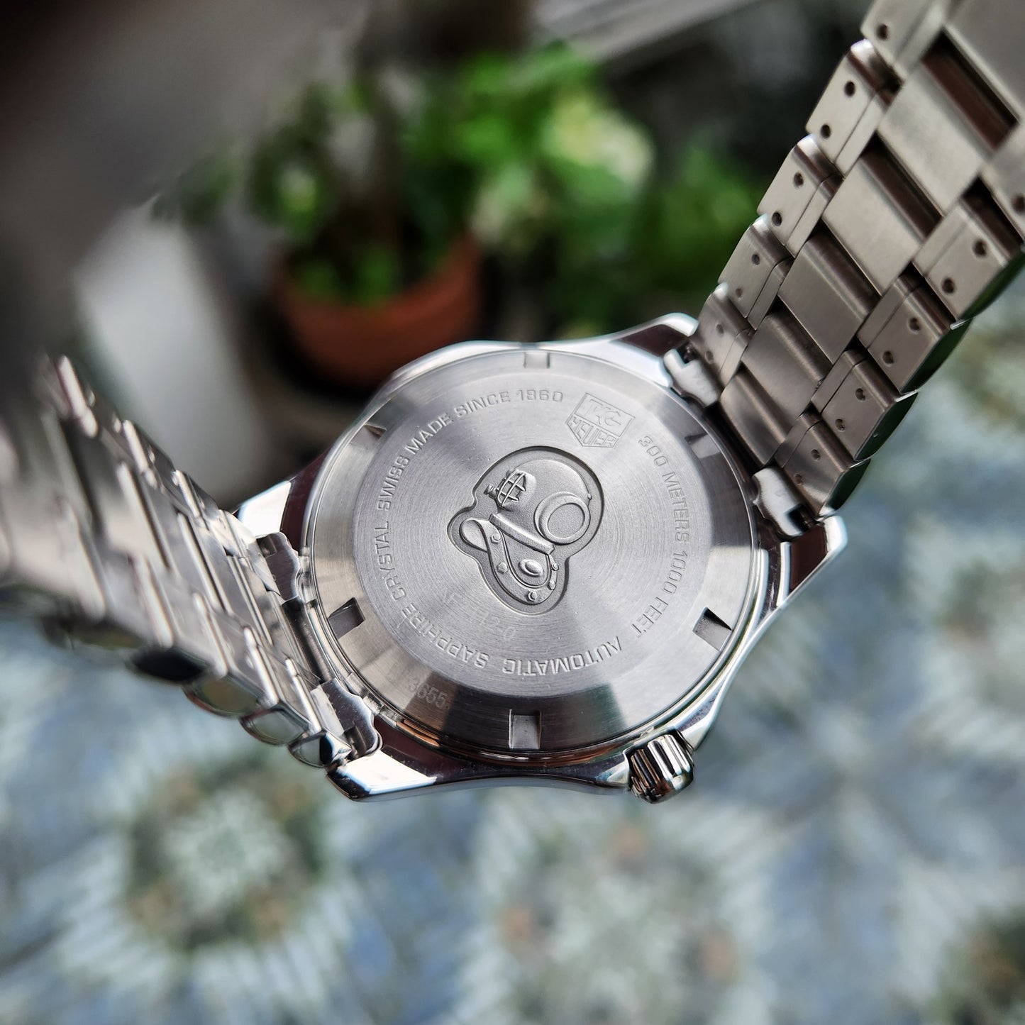 Tag Heuer Aquaracer Calibre 5 in Blue Waffle Dial 39mm - Complete Set