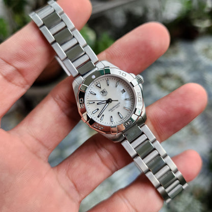 Tag Heuer Ladies Aquaracer Mother of Pearl White Dial 27mm